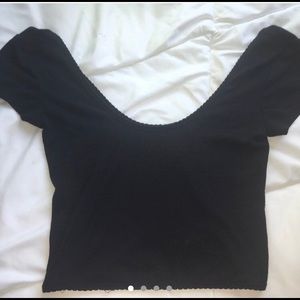 forever 221 black crop top